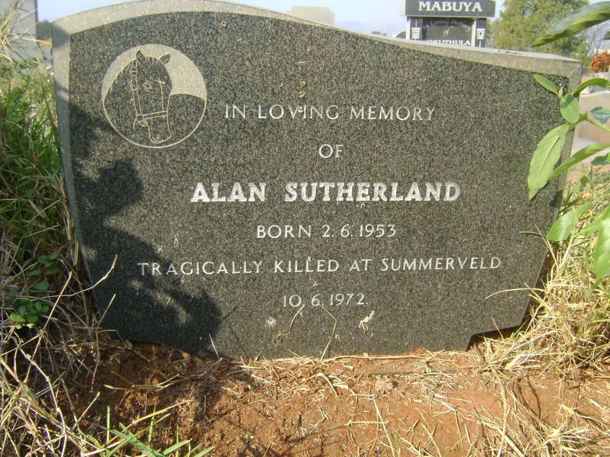 SUTHERLAND Alan 1953-1972