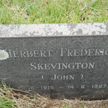 SKEVINGTON Herbert Frederick 1915-1967
