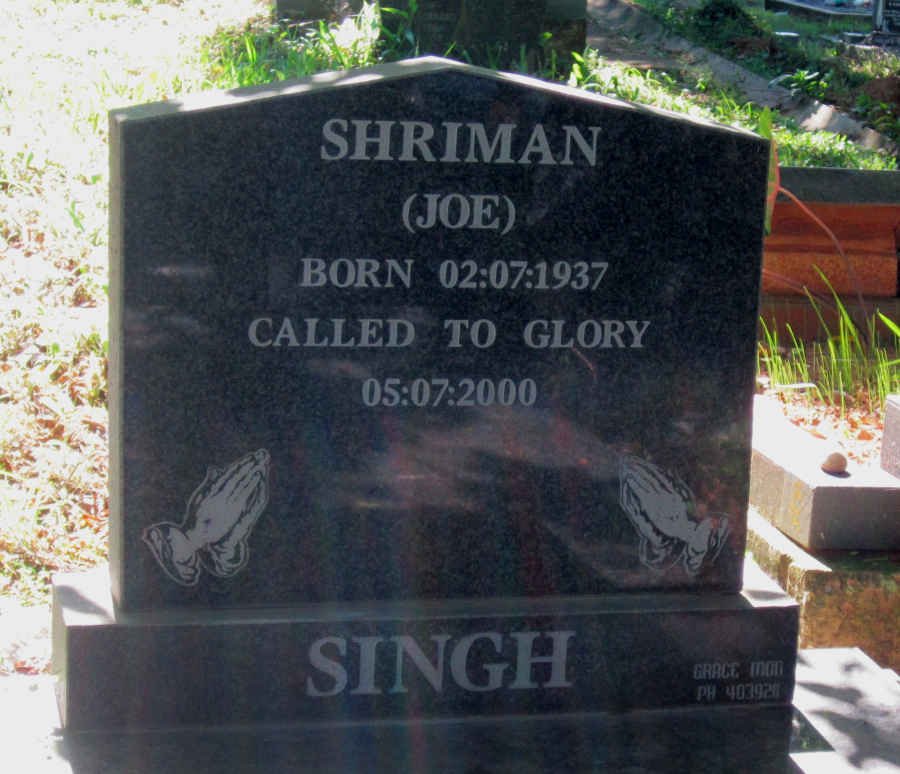 SINGH Shriman 1937-2000
