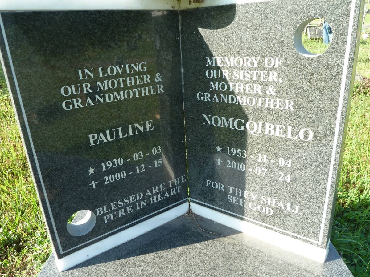 SITHOLE Pauline 1930-2000 :: SITHOLE Nomgqibelo 1953-2010