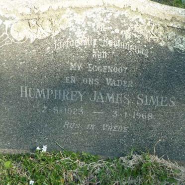 SIMES Humphrey James 1923-1968