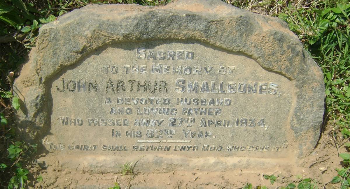 SMALLBONES John Arthur -1934