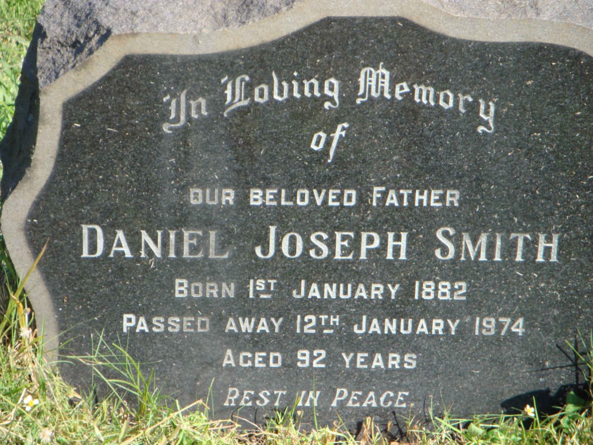 SMITH Daniel Joseph 1882-1974