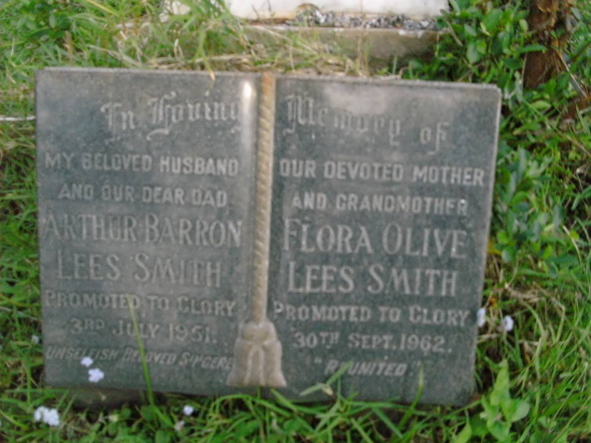 SMITH Arthur Barron Lees -1951 &amp; Flora Olive -1962