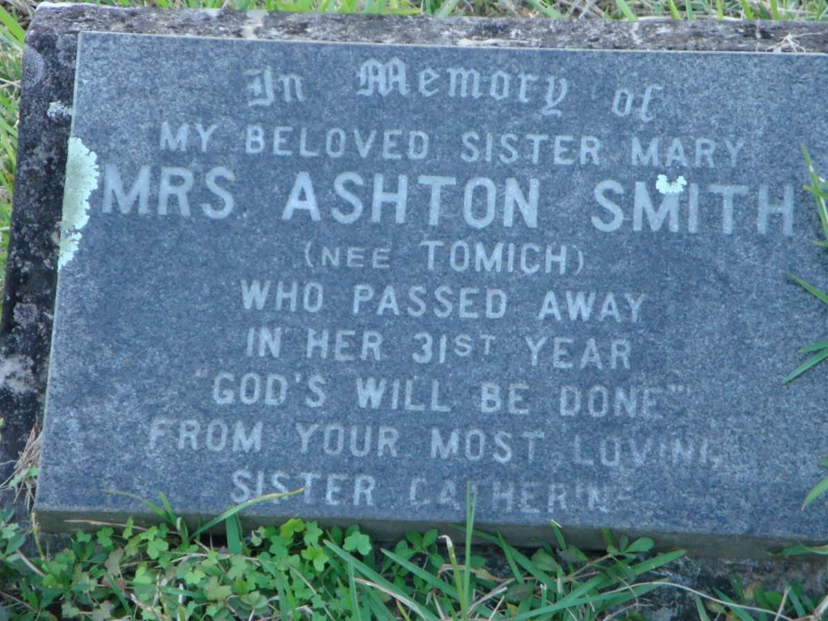 SMITH Mary, Ashton nee TOMICH