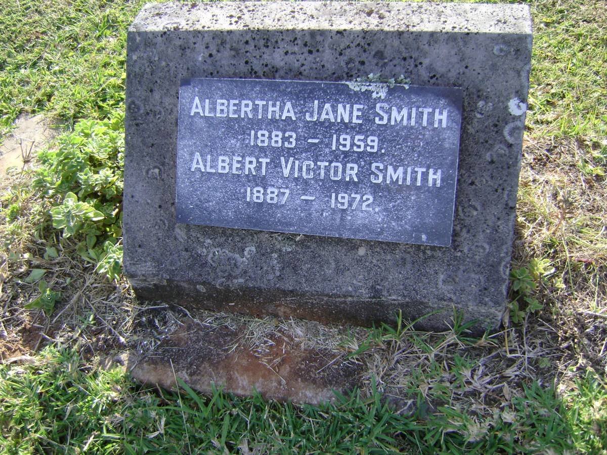 SMITH Albert Victor 1887-1972 &amp; Albertha Jane 1883-1959