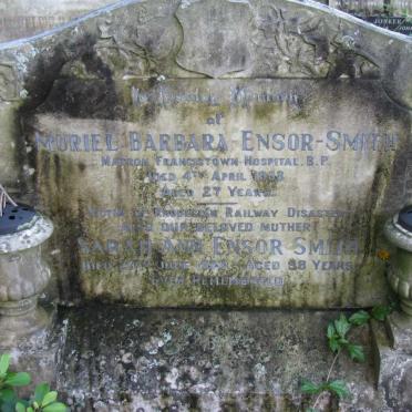 SMITH Sarah Ann, ENSOR -1973 :: ENSOR-SMITH Muriel Barbara -1938