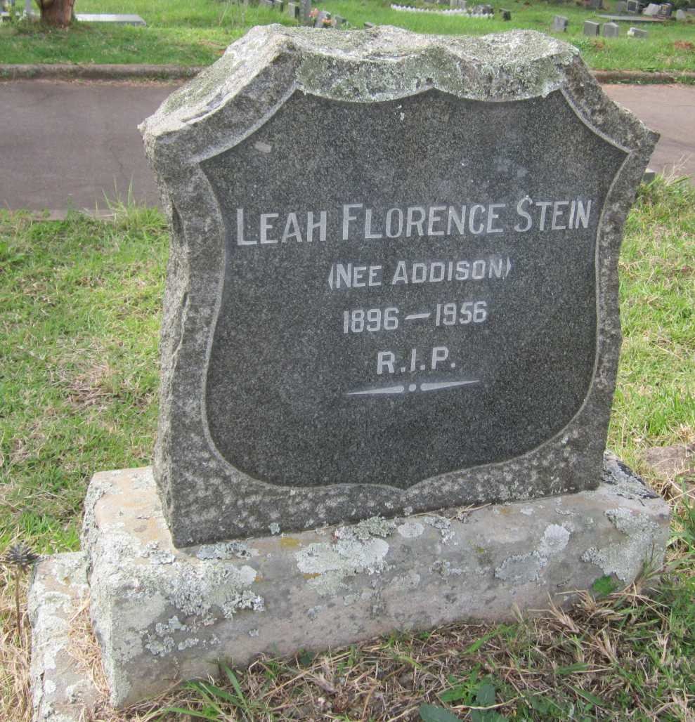 STEIN Leah Florence nee  ADDISON 1896-1956