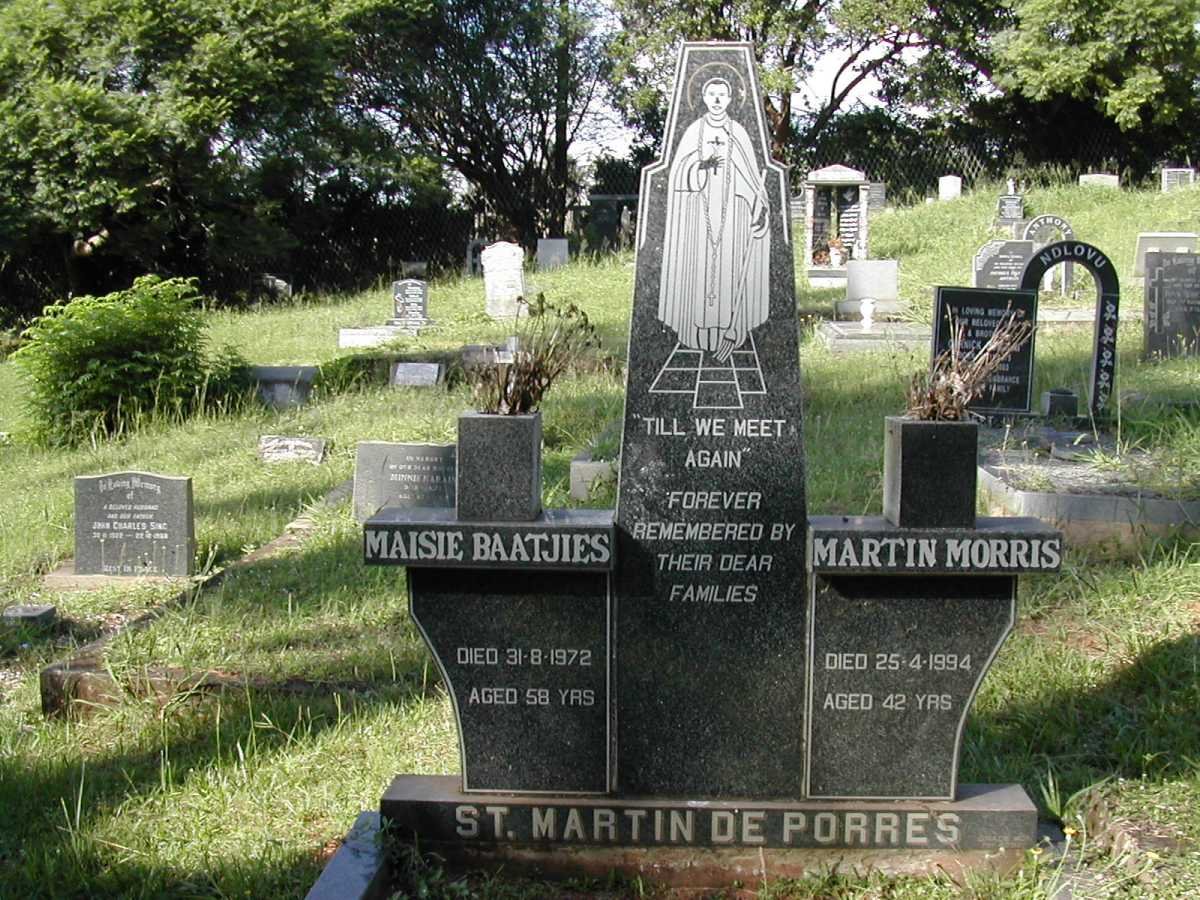 ST. MARTIN DE PORRES Maisie Baatjies -1972 :: ST. MARTIN DE PORRES Martin Morris -1994
