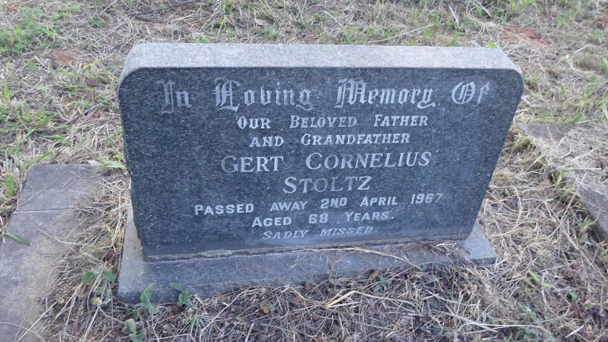 STOLTZ Gert Cornelius -1967