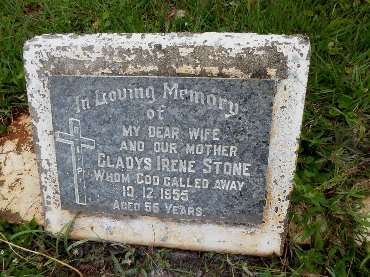 STONE Gladys Irene -1955