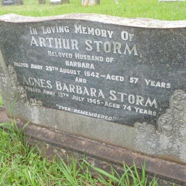 STORM Arthur -1942 &amp; Agnes Barbara -1965
