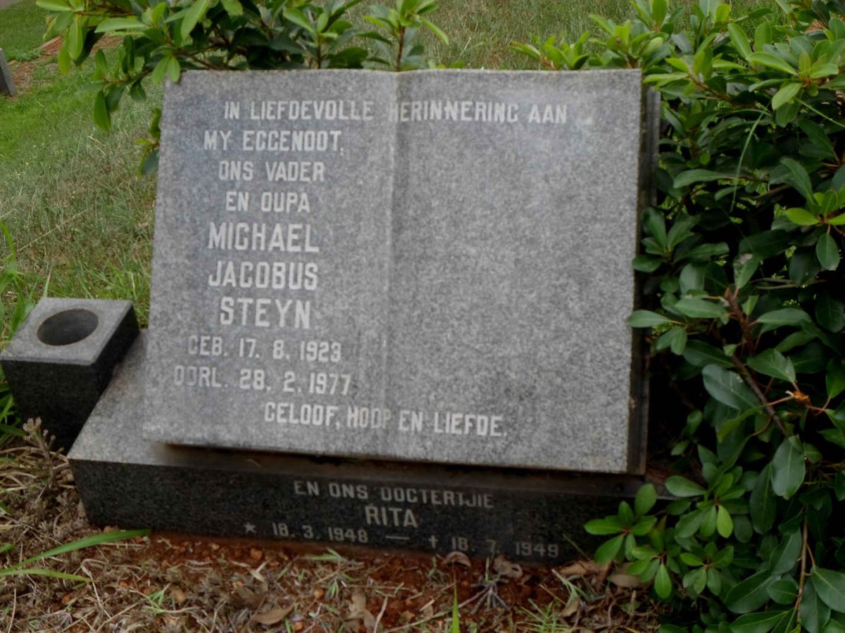 STEYN Michael Jacobus 1923-1977 :: STEYN Rita 1948-1949