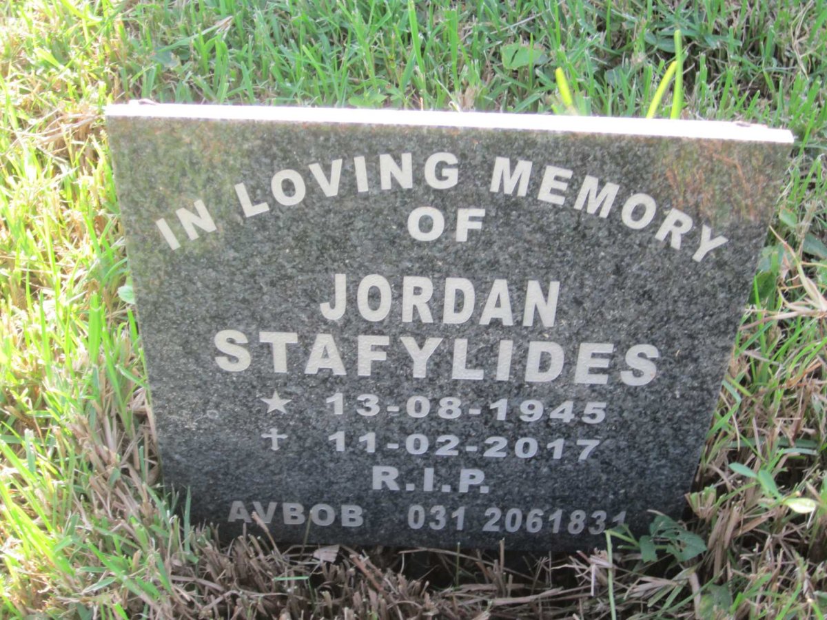STAFYLIDES Jordan 1945-2017