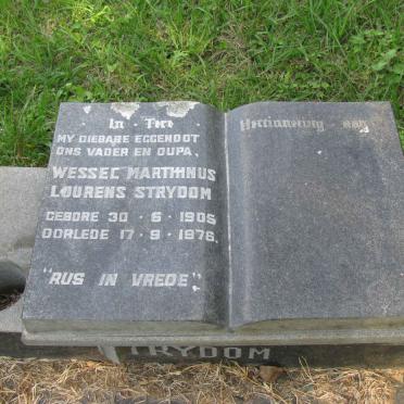 STRYDOM Wessel Marthinus Lourens 1905-1976