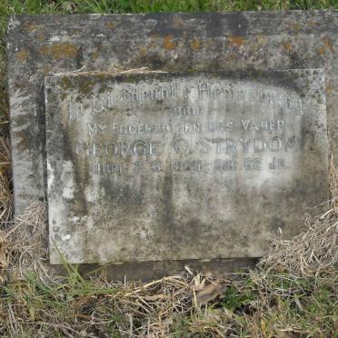 STRYDOM George Christoffel 1902-1963 &amp; Aletta 1908-1996