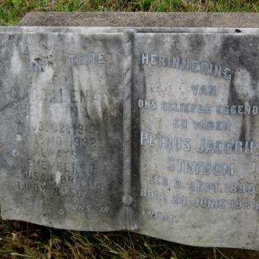 STRYDOM Petrus Jacobus 1899-1956 &amp; Magdalena Hendrina 1910-1992