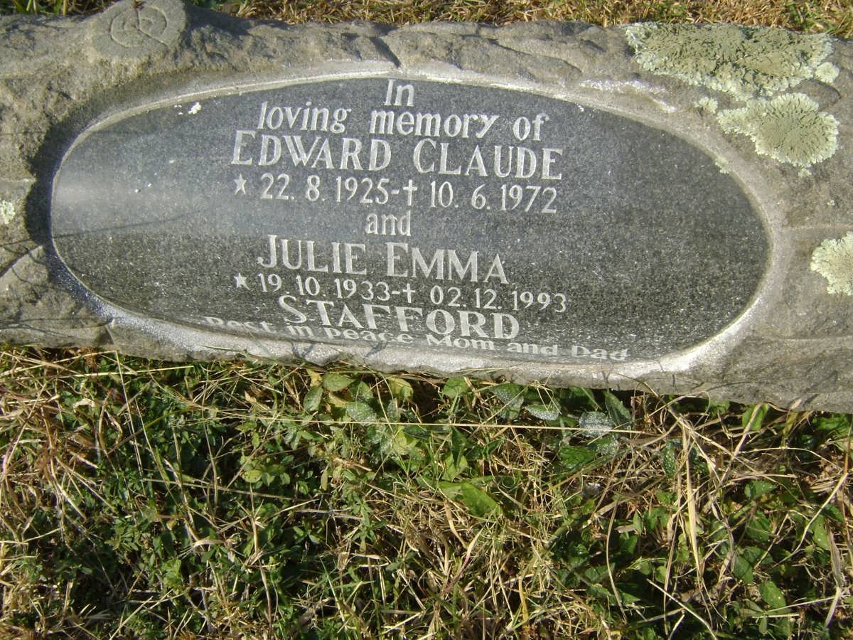 STAFFORD Edward Claude 1925-1972 &amp; Julie Emma 1933-1993