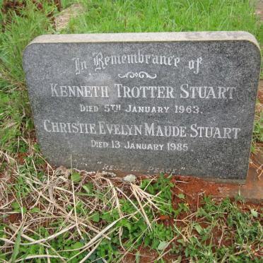 STUART Kenneth Trotter  -1963 &amp; Christie Evelyn Maude  -1985