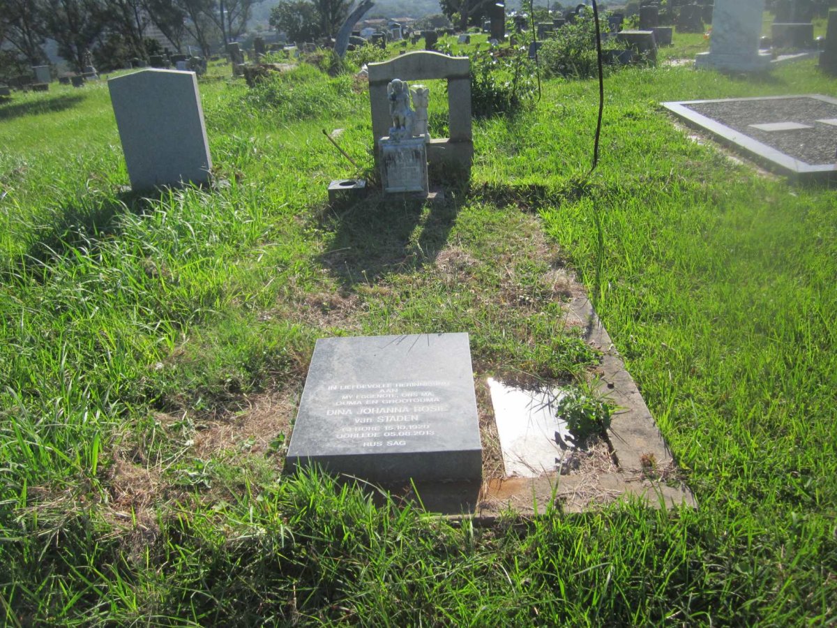 STADEN Dina Johanna Rosie, van 1920-2013 :: VAN STADEN Johann Andre 1959-1961