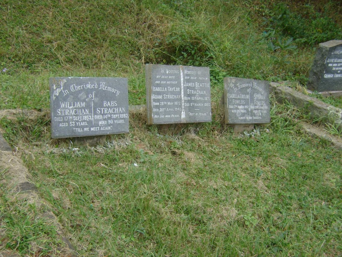 STRACHAN James Beattie 1871-1960 &amp; Isabella Taylor ADAM 1872-1945