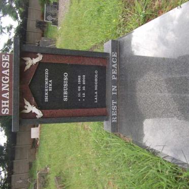 SHANGASE Sibusiso 1962-2002