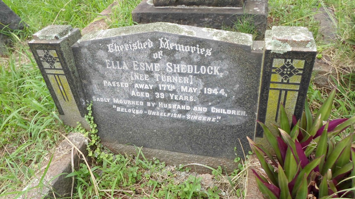 SHEDLOCK Ella Esme nee TURNER -1944