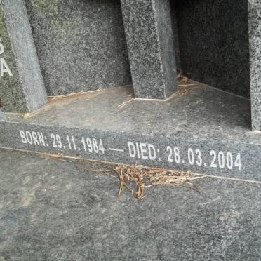 SHOZI Thamsanqa Ernest 1984-2004 