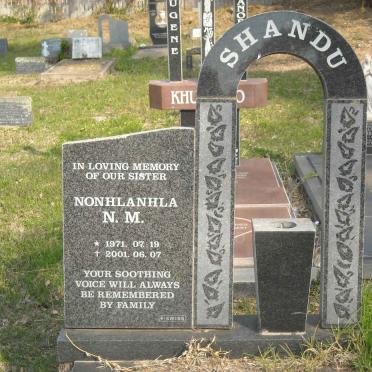 SHANDU Nonhlanhla N.M. 1971-2001