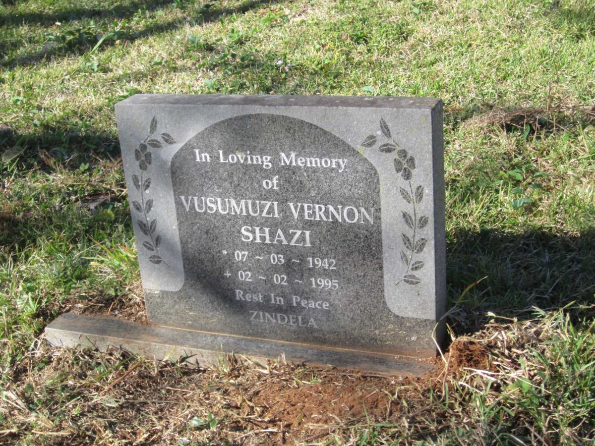 SHAZI Vusumuzi Vernon 1942-1995