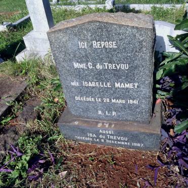 TREVOU G., du nee Isabelle MAMET -1941 :: TREVOU Isa, du -1967