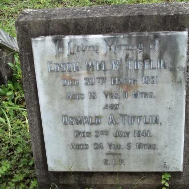 TIFFLIN Charles Andrew -1920-1995 &amp; Lorraine Elizabeth 1915-1998 :: TIFFLIN Douglas Keith 1953-1982