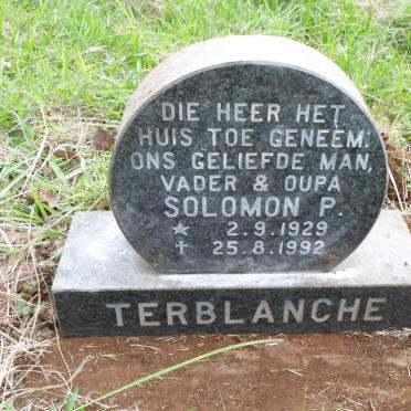 TERBLANCHE Solomon P. 1929-1992