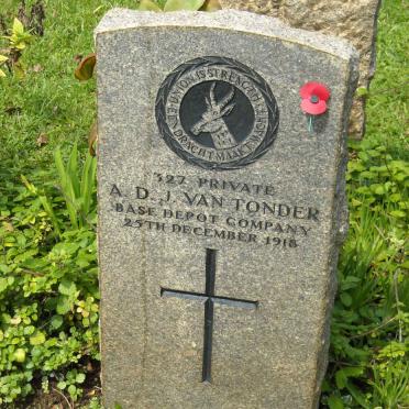 TONDER A.D.J., van -1918