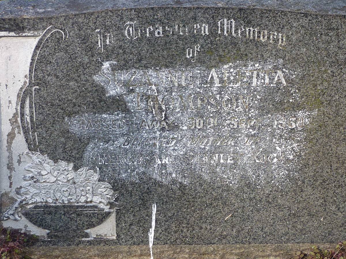 THOMPSON Suzanne Aletta -1939