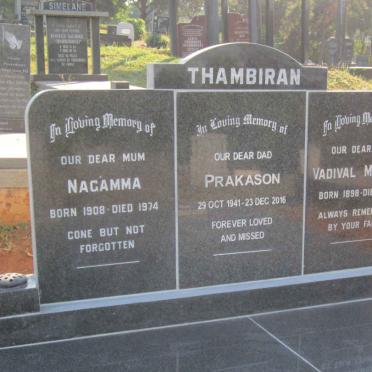THAMBIRAN Vadival Muruga 1898-1976 &amp; Nagamma 1908-1974 :: THAMBIRAN Prakason 1941-2016