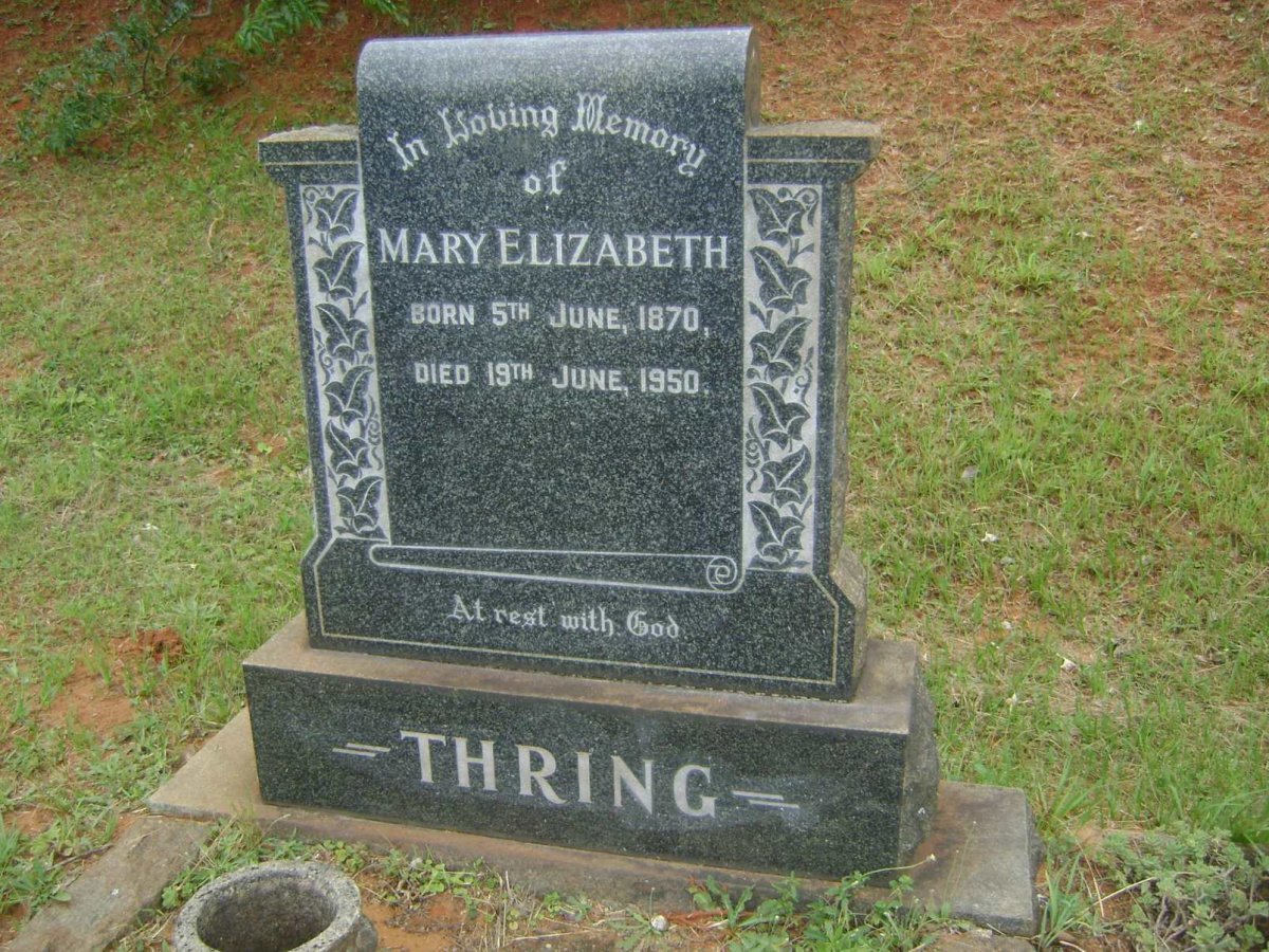 THRING Mary Elizabeth 1870-1950