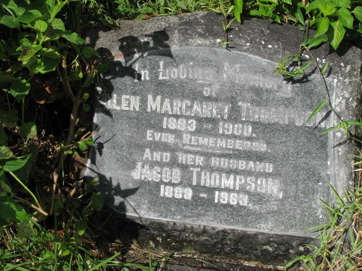 THOMPSON Jacob 1889-1963 &amp; Ellen Margaret 1893-1960