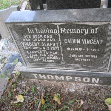 THOMPSON Vincent Albert 1906-1977 :: THOMPSON Calvin Vincent 1978-2001