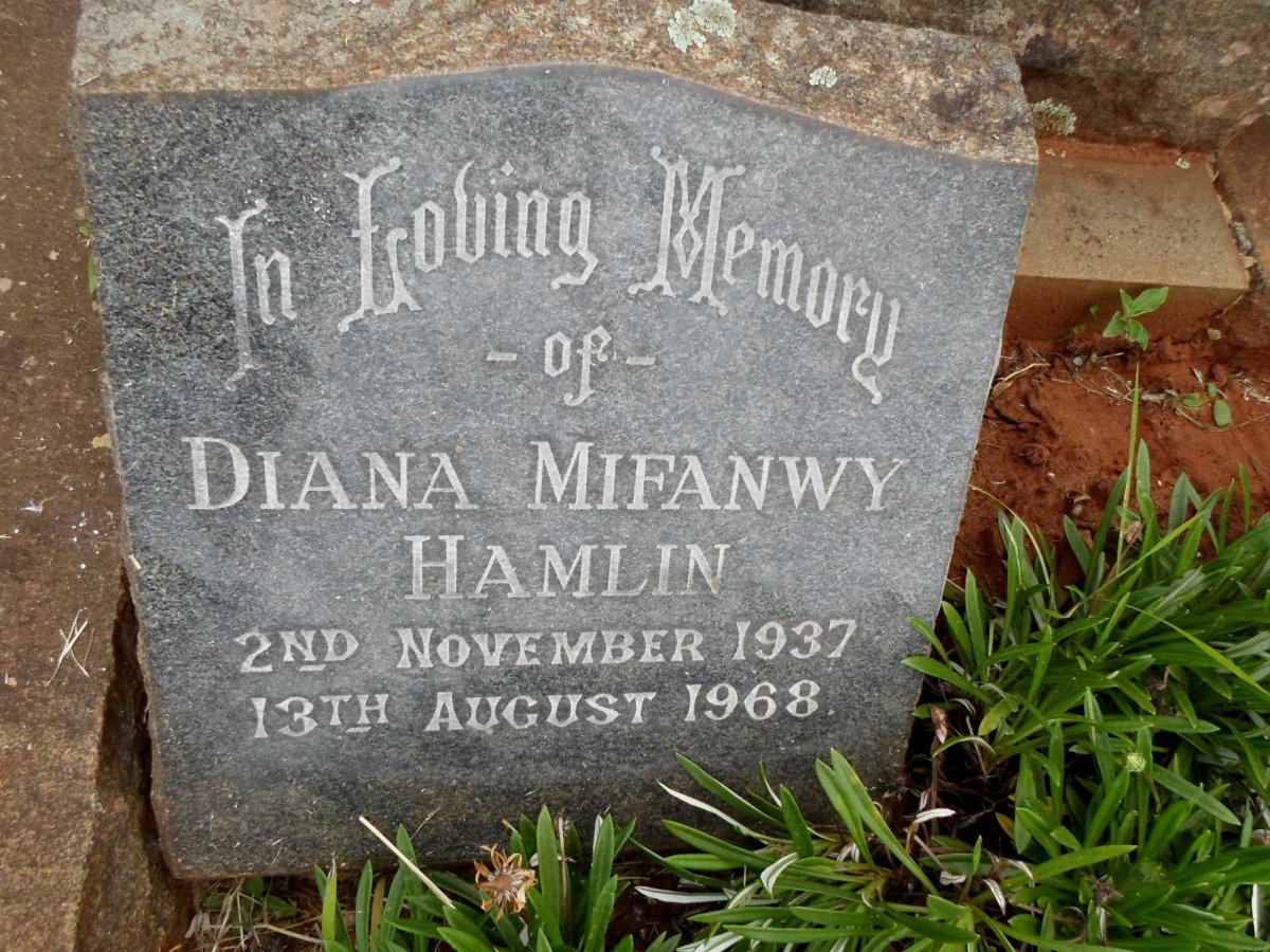 HAMLIN Diana Mifanwy 1937-1968