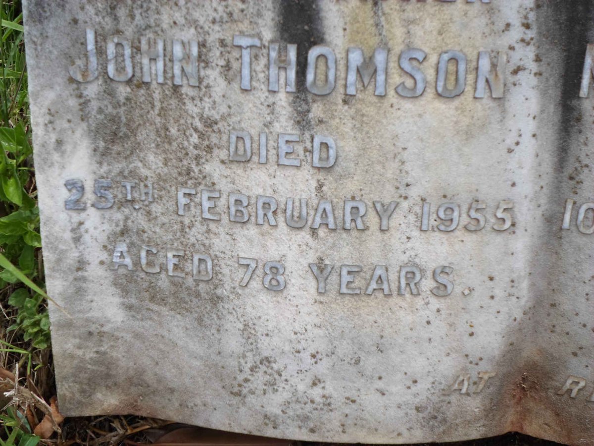 THOMSON John -1955