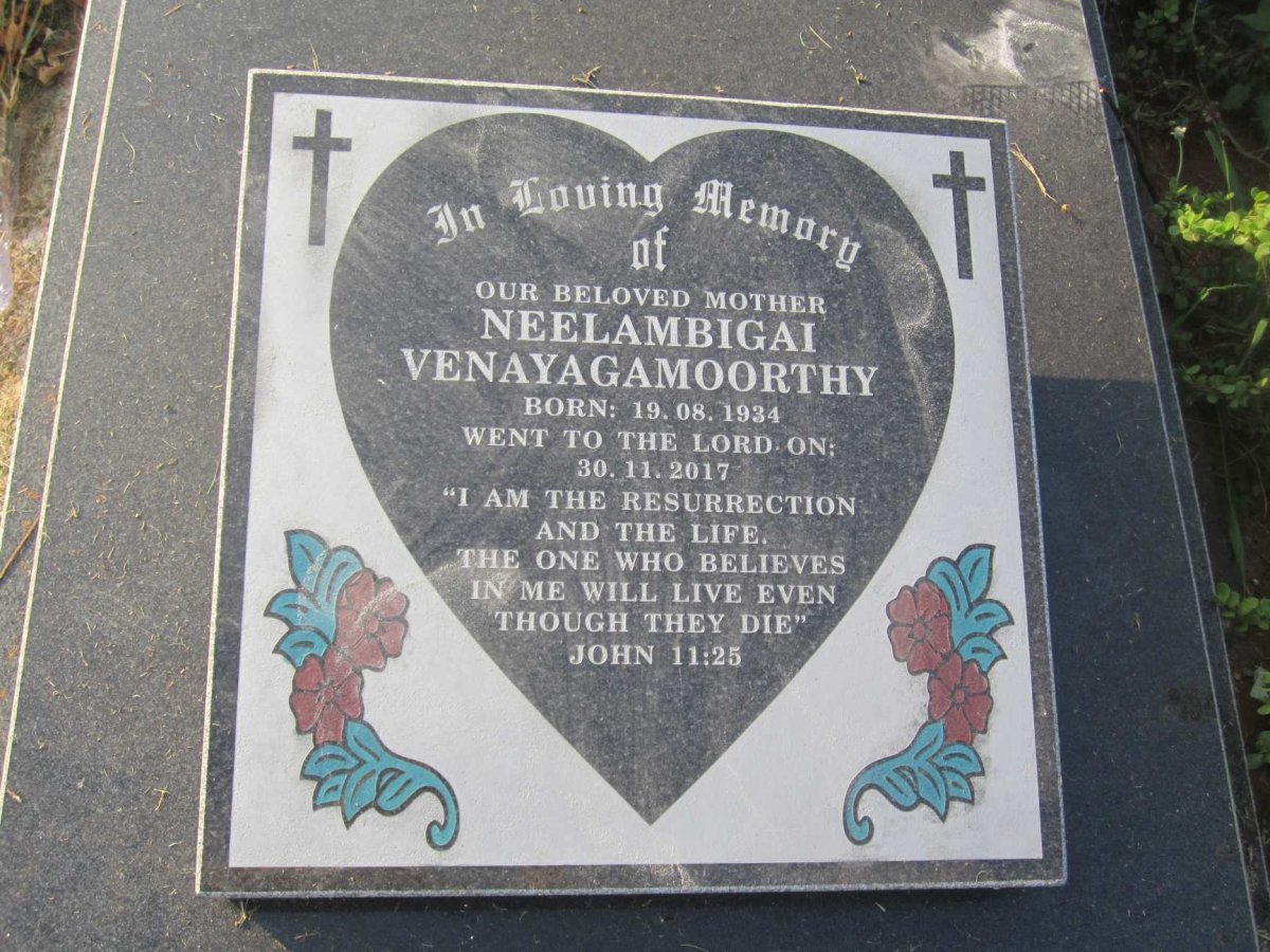 VENAYAGAMOORTHY Neelambigai 1934-2017