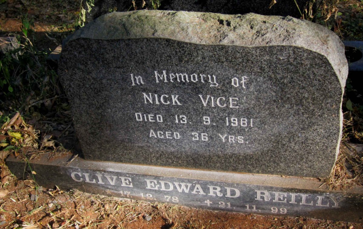 VICE Nick -1981 :: REILLY Clive Edward 1978-1999