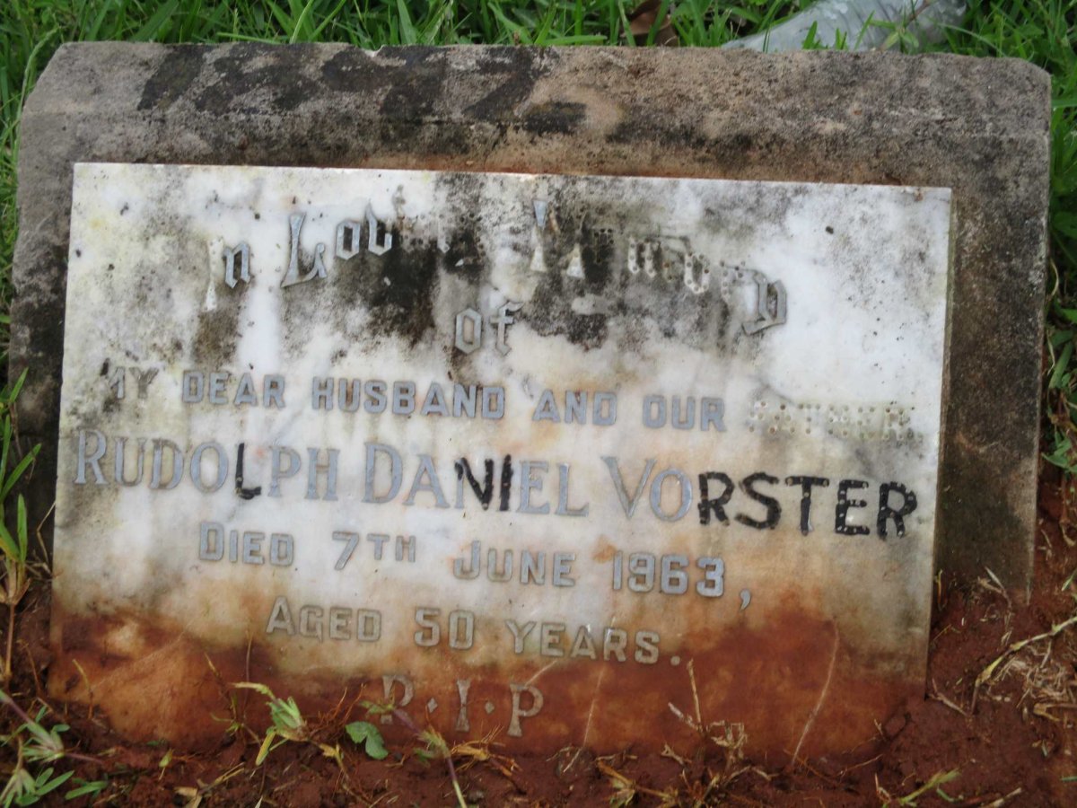 VORSTER Rudolph  Daniel -1963