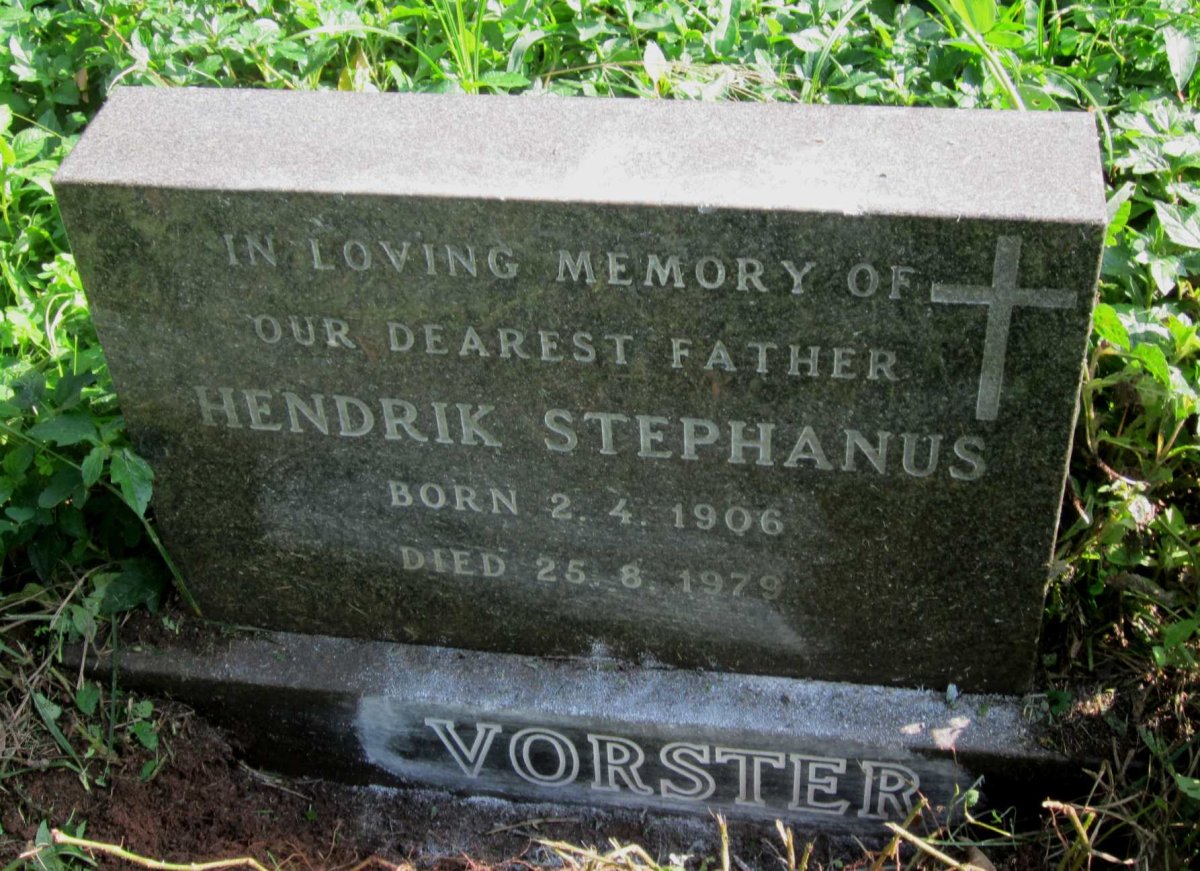 VORSTER Hendrik Stephanus 1906-1979