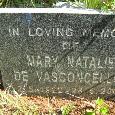 VASCONCELLOS Mary Natalie, de 1922-2007