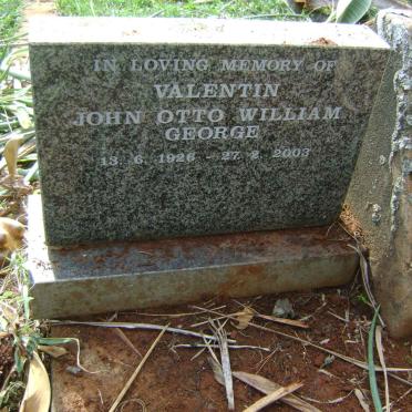 VALENTIN John Otto William George 1926-2003 ::VALENTIN Jené Marie 1979-1979 :: VALENTIN John Otto William George -1955