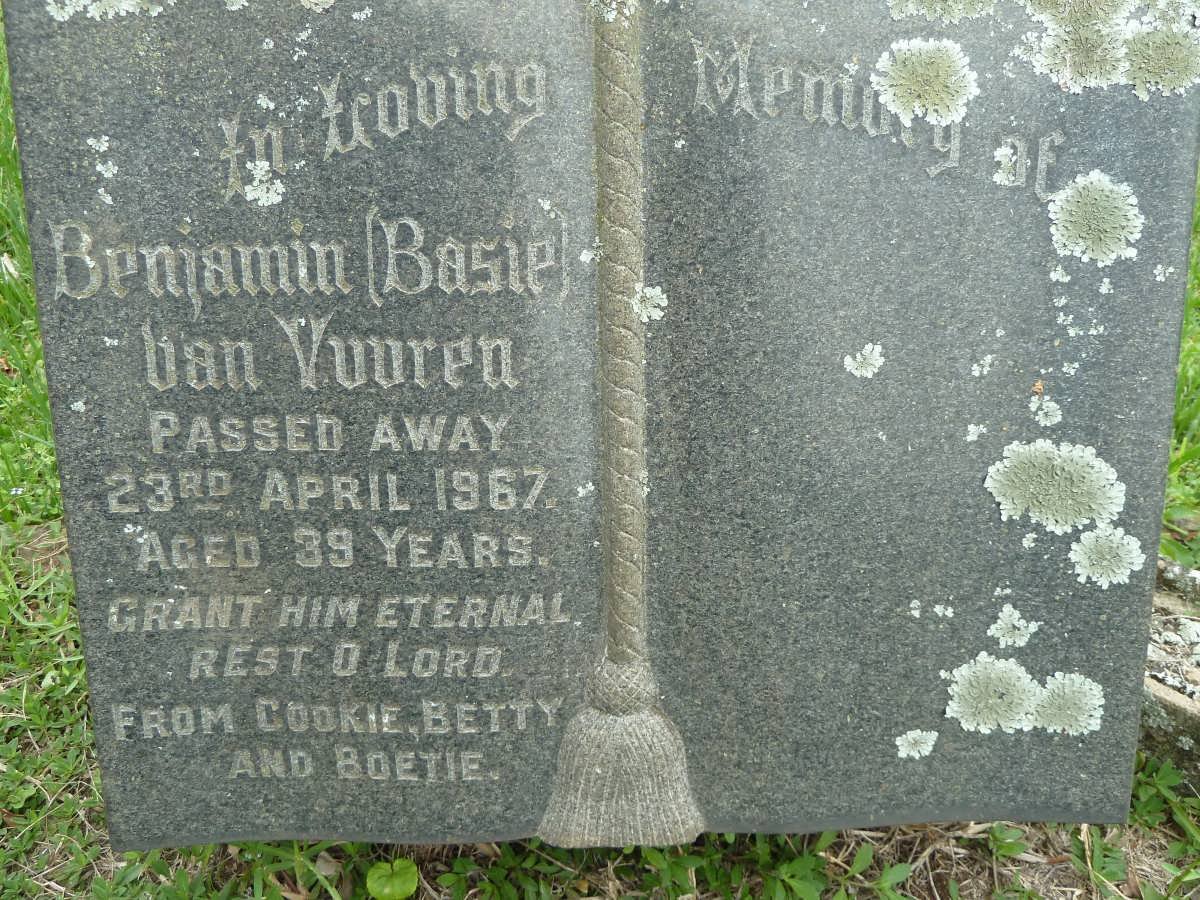 VUUREN Benjamin, van -1967