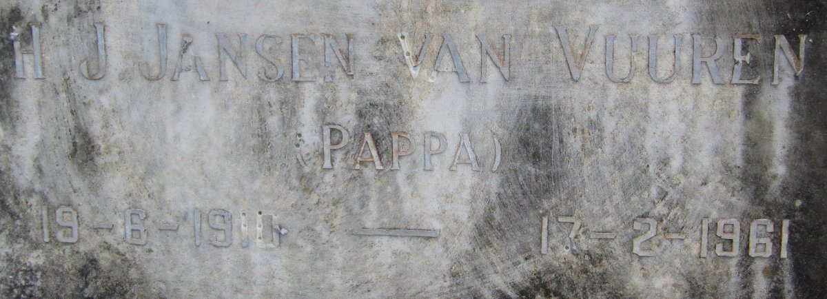 VUUREN H.J., Jansen van 1910-1961