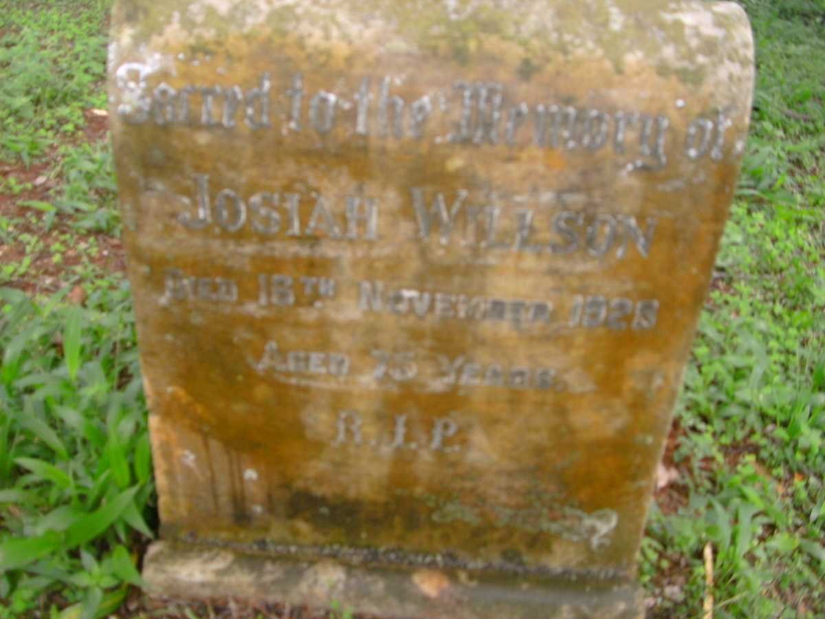 WILSON Josiah -1928